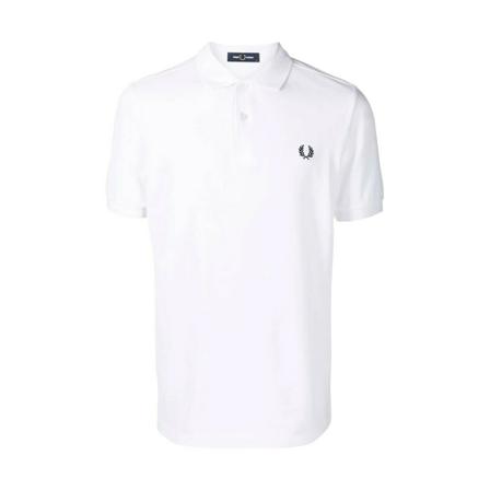Fred Perry, FP Plain Shirt Wit, Heren, Maat:XL