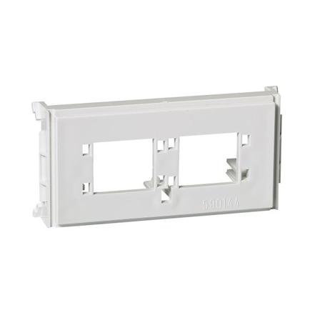 Schneider Electric 5971729 Monteringsbrikke for modulærjack, 1 modul 2 koblinger, Datamaskin & surfing