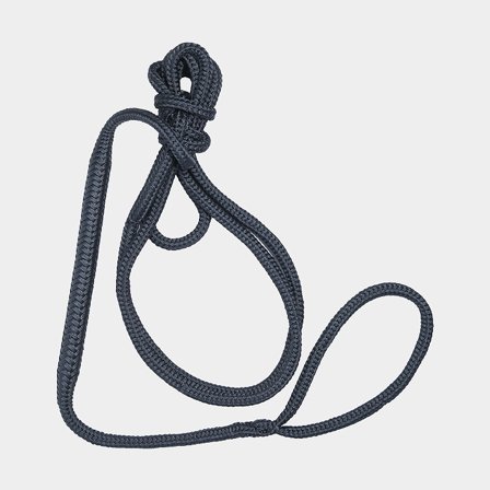 Fortøjningsreb med splejset øje Robline Miami, ekstra elastisk, 12-flettet polyester, Ø16 mm, 6 meter, marineblå