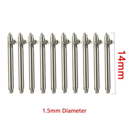 10 kpl/erä watch , yksikytkinjousitangot 14 mm1,5 mm 14mm1.5mm Diameter