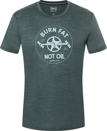 Super.natural Men's Burn Fat Tee Men short-sleeved sweaters Blue S