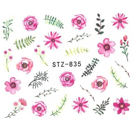 Vanddekaler - Planter - STZ-835 - Til negle