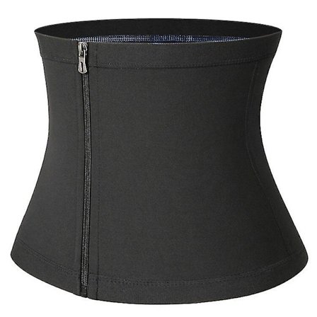 Magreducerare för män Bastu Body Shaper Fitness Svetttrimmer Bälte Waist trainer Magen Slimming Shapewear Waist trainer Korsett, dragkedja Blå