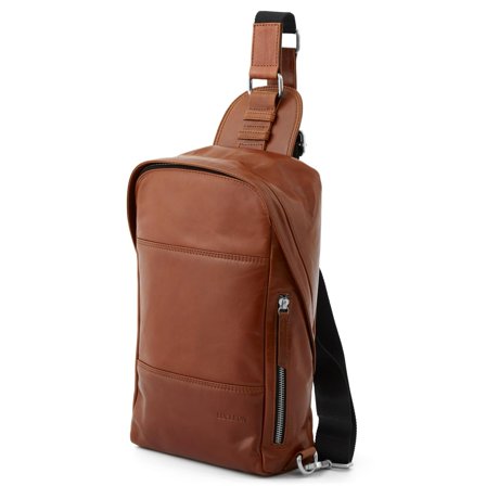 Sac d'épaule marron clair Jasper pour hommes - Sacs en cuir