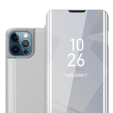 Fodral till Apple iPhone 13 i SILVER AGATE Skal Skydd med spegel