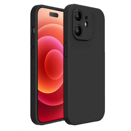 iPhone 12 Mini Skal - Matt Svart med Kameraskydd | Slitstarkt och Stilrent Skydd