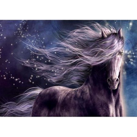 Diamantmaleri Kit 5D DIY, 16x12 tommer, Hest