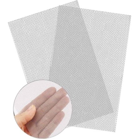 2 stk rustfritt stål 20 mesh ventilasjonsnett av metall insektsnett