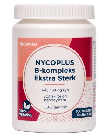 Nycoplus B-kompleks ekstra sterk tabletter 100 stk
