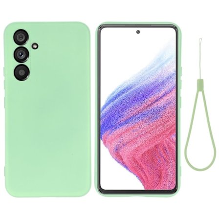 Matte Liquid Samsung Galaxy A54 silikone cover - Grøn