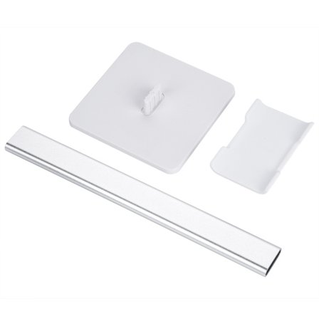 Praktiskt headsetställ i aluminium - Vit