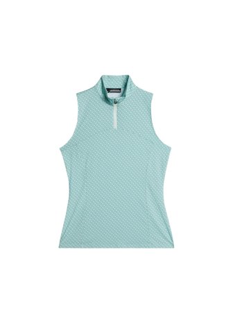 J.Lindeberg - Golf - Tiana Print Sleeveless Top - Green - Frau - L