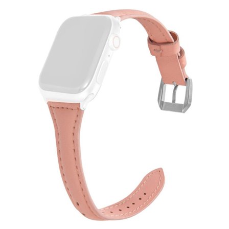 Apple Watch Series 6 / 5 44mm simple leather watch band - Pink
