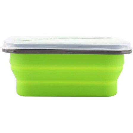 600ML miljøvenlig silikone madbeholder sammenklappelig madopbevarings frokost B