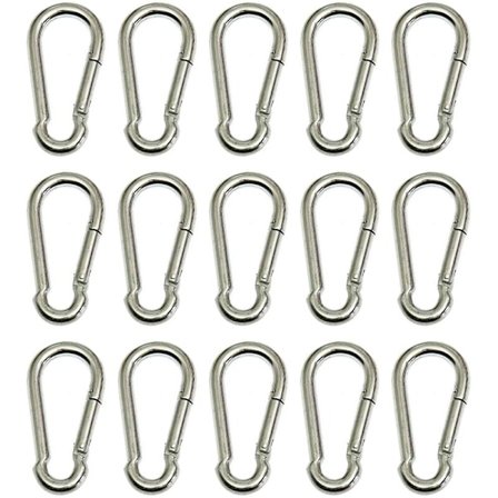 Många 15 snäpphakar 4 x 40mm galvaniserat stål