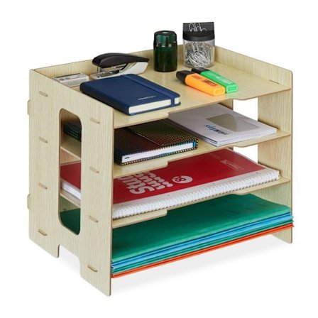 Postlåda i MDF med 3 fack