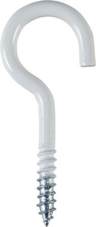 ESSVE 520140 Skruvkrok vit 40 mm, 6-pack, Infästning