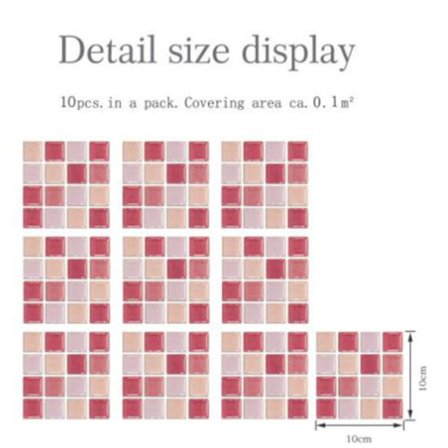 Mosaik Tile Stickers Vægoverføringsbillede 03 03