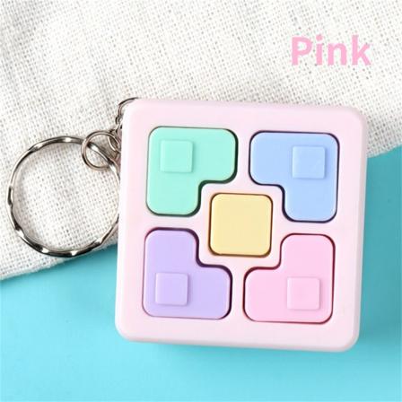 Minne-spill Macaron Mini Square Håndholdt Elektronisk Spillkonsoll Nøkkelring Anheng Leker For Gutt Og Jente Gave