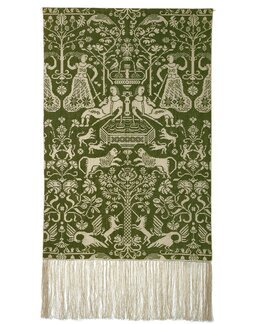 Wandbehang die Schöpfung 2 Dunkelgrün Olivegrün