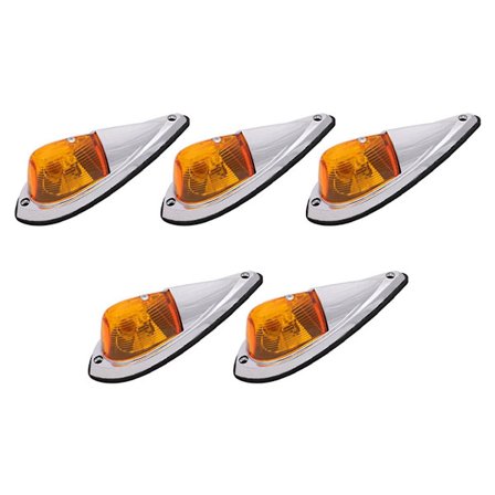 DC 12V Amber Tåreformet Kabine Lys Kabine Markørlys Foran Bagpå Top Clearance Tag Kørelys Ledninger