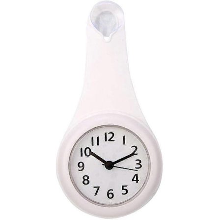 Uusi pieni kylpyhuoneen kello, digitaalinen kylpyhuoneen kello seinälle asennettava koriste kylpyhuoneeseen, keittiöön, makuuhuoneeseen - 