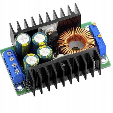 Step-Down Konverter 300W 20A – Justerbar Spænding og Strøm | 6-40V Ind | 1.2-36V Ud | 96% Effektivitet