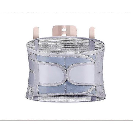 Grå L Lændestøttebælte Diskusprolaps Ortopædisk Medicinsk Belastningssmertelindring Korset Til Ryg Rygsøjle