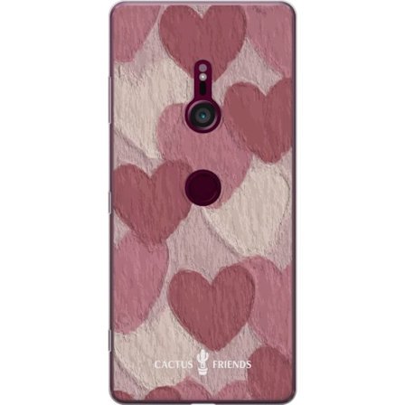 Yhteensopiva Puhelinkuori Sony Sony Xperia XZ3 Cactus and Friends - Blush Paper Hearts
