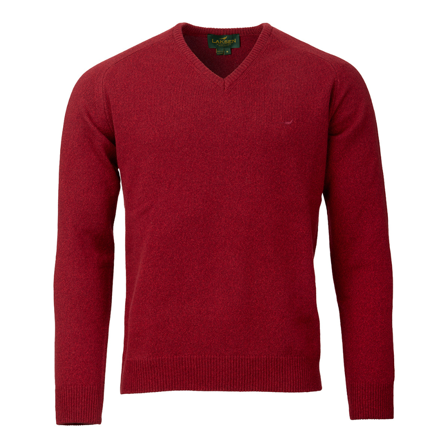 Laksen M's Trent V-Neck Wine