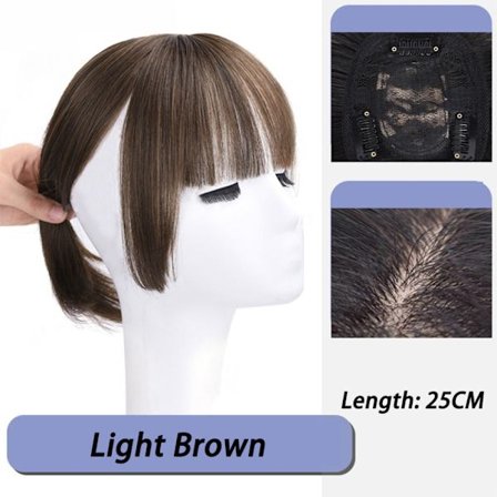Princess Cut Bangs Syntetisk parykk LYSEBRUN LYSBRUN