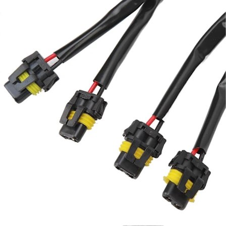 (pow yeah!) 2 stk. 9005 9006 Han til Hun Forlygte 2-vejs Splitter Kabler Forlygteadapter Ledningsnet til Lastbil Pickup LED Kabelstik