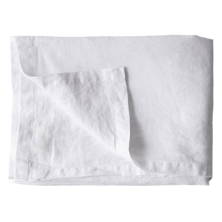 Tell me more Dug i hør 145x330 cm, bleached white | KitchenOne