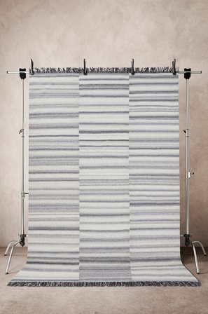 Jotex - Ullteppe 200x300 Cm Polyester/Ull/Viskose Sølv MELLA - Kjøp Ulltepper hos Jotex