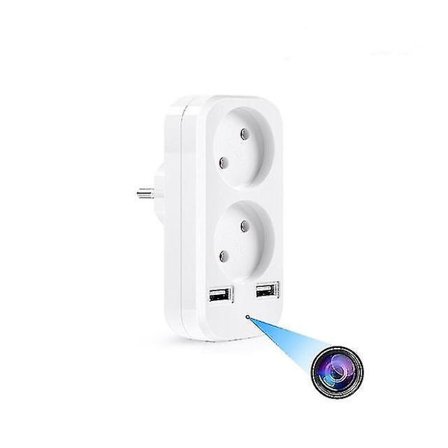 Eu Standard Vägguttag Minikamera Med USB gränssnitt Hd Bärbar Hushålls Eu-kontakt Trådlös Ip Kamera Wifi Fjärrövervakning