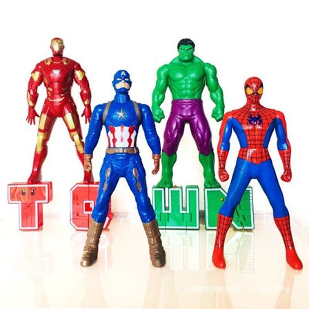 Marvel-figurer av superhelter 18 cm 4 stk Avengers-figurer Marvel-leker Titan Heroes-serie