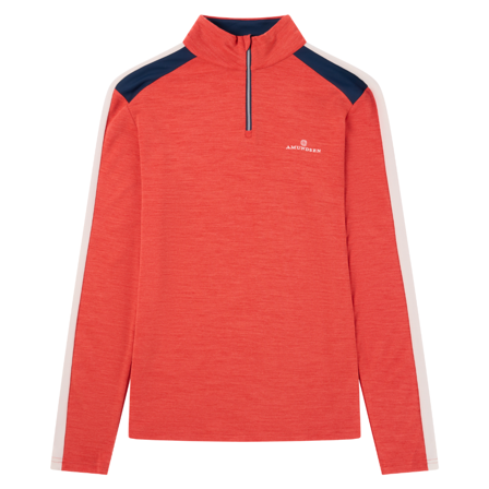 Amundsen 5Mila Half Zip Weathered Red/Stripe