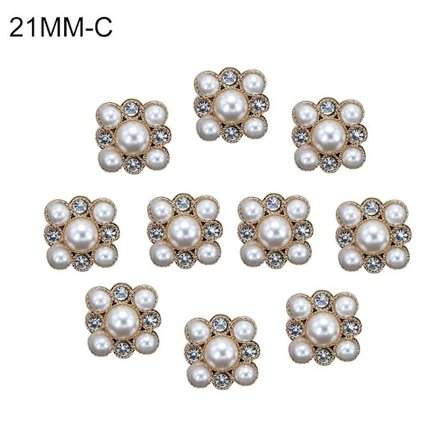Broscher Pins Rhinestone Button 21MMC C