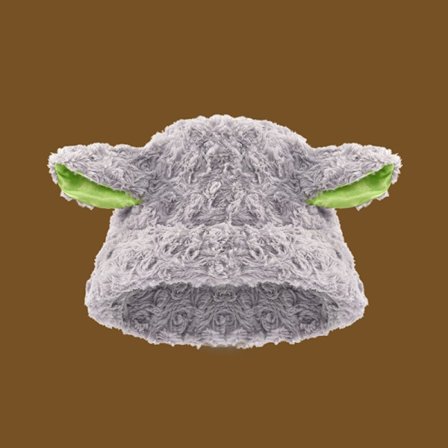 Dam Lammull Bucket Hat Vinter Får Öron Plysch Panama Kepsar