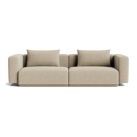 Serenata 3 personers sofa, Nordic Mørk Beige, 275x102x74cm - Komfortabel og stilfuld sofa med holdbart design - Perfekt til afslapning i stuen