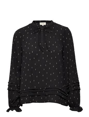Lr-Sakura Bluse Langærmet Sort Levete Room
