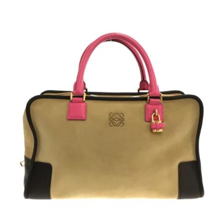 Loewe Pre-owned Pre-owned Mocka handvskor grön, Dam Vintage Väskor, Dam, Storlek: ONE SIZE