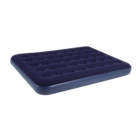 King Size Oppblåsbar Luftmadrass Lett å Blåse Opp Flocked Luftmadrass Camping Gjesteseng
