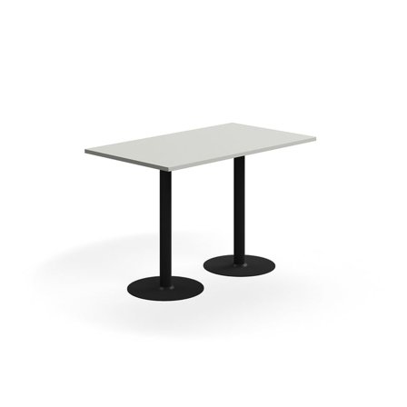 Stół barowy VERTICUS, 1400x800x900 mm, jasnoszary/czarny