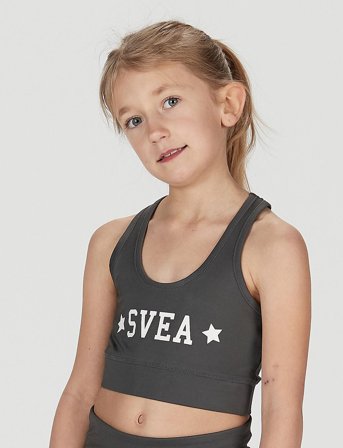 Svea K. Sporty Star Top - Black - 110