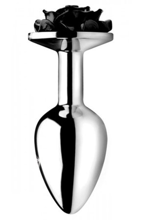Kjøp Booty Sparks Black Rose Analplug Small - Analplugg i metall | God pris
