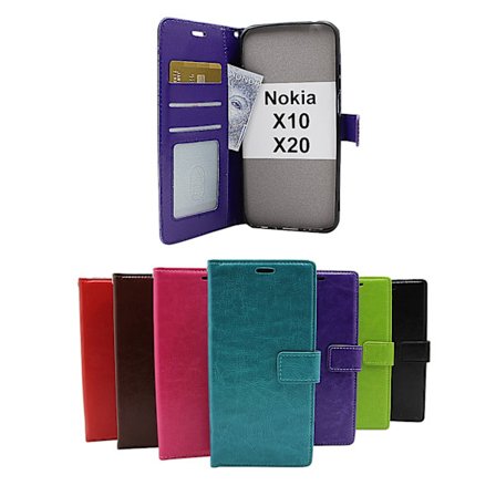 Crazy Horse Wallet Nokia X10 / Nokia X20