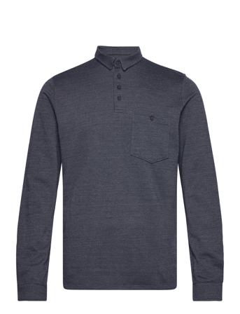 Andy Xo Stretch Polo Ls Navy Clean Cut Copenhagen