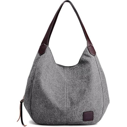 Dam Canvas Handväskor Tote Vintage Crossbody Väskor