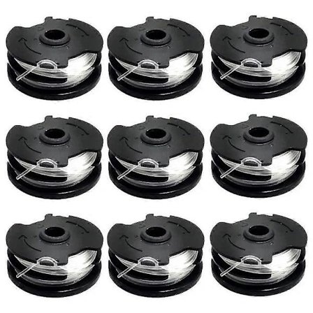 9 stk. erstatningsspoler for Parkside gressklipper, gresstrimmerspole, Tlp-01